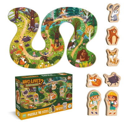 Пазл DoDo Хто живе в лісі? (300608)