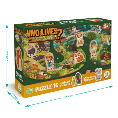 Пазл DoDo Хто живе в лісі? (300608)