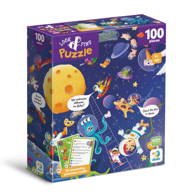 U1098765_big Пазл DoDo Шукай та знаходь Шалений космос, 100 елементів (300668)