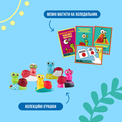 Цукерка Bob Snail Адвент-календар Диско з іграшками та стікерами 97 г (4820219347040)