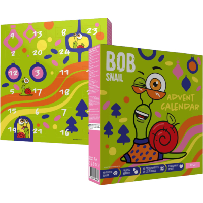 U1120246_big Цукерка Bob Snail Адвент-календар Диско з іграшками та стікерами 97 г (4820219347040)