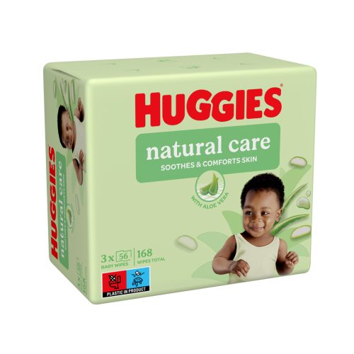 U0186728_main Дитячі вологі серветки Huggies Natural Care 56 х 3 шт (5029053550176)