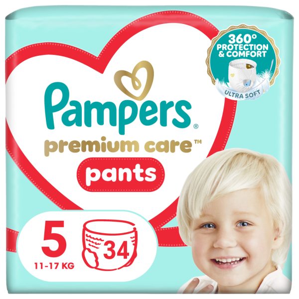 U0303300_main Підгузки Pampers Premium Care Pants Junior Розмір 5 (12-17 кг) 34 шт (8001090759870)