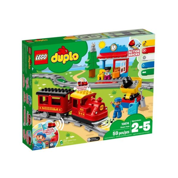 U0317985_main Конструктор LEGO DUPLO Потяг на паровій тязі 59 деталей (10874)