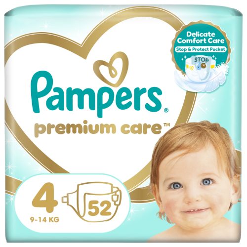 U0364376_main Підгузки Pampers Premium Care Maxi Розмір 4 (9-14 кг) 52 (4015400278818)