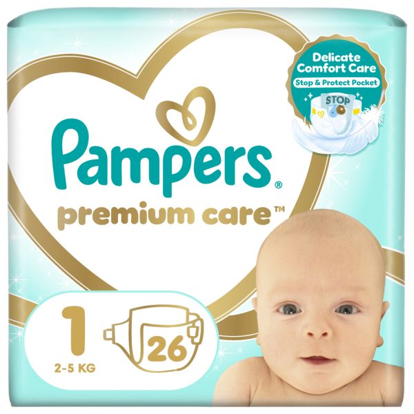 U0364381_main Підгузки Pampers Premium Care Розмір 1 (2-5 кг) 26 шт (8001841104614)