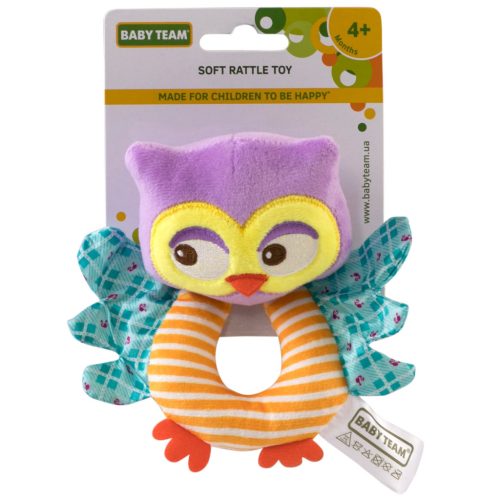 U0383211_main Брязкальце Baby Team м'яке Сова (8501_Сова)