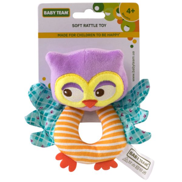U0383211_main Брязкальце Baby Team м'яке Сова (8501_Сова)