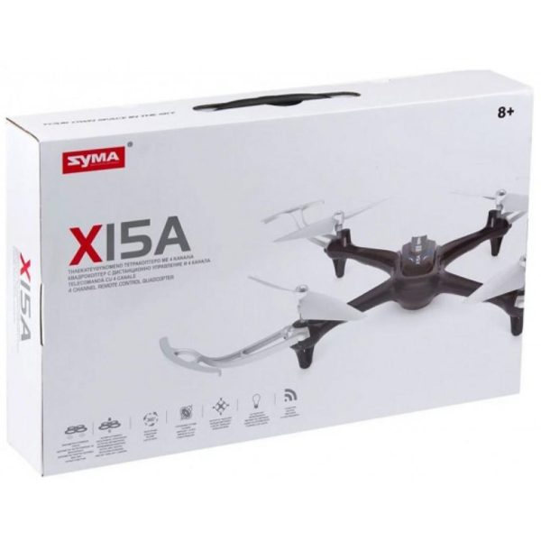 U0407381_2main Радіокерована іграшка Syma Квадрокоптер с 2.4 ГГц 29 см Black (X15A_black)