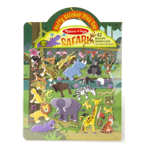 U0445004_main Набір для творчості Melissa&Doug Об'ємні багаторазові наліпки Сафарі (MD9106)