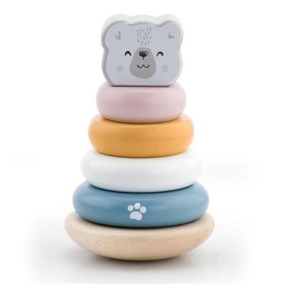 U0452883_big Розвиваюча іграшка Viga Toys Пірамідка PolarB Білий ведмідь (44005)