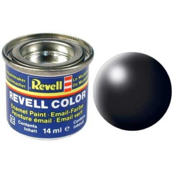 U0464029_main Аксесуари до збірних моделей Revell Фарба емалева № 302 Чорна шовково-матова (RVL-32302)