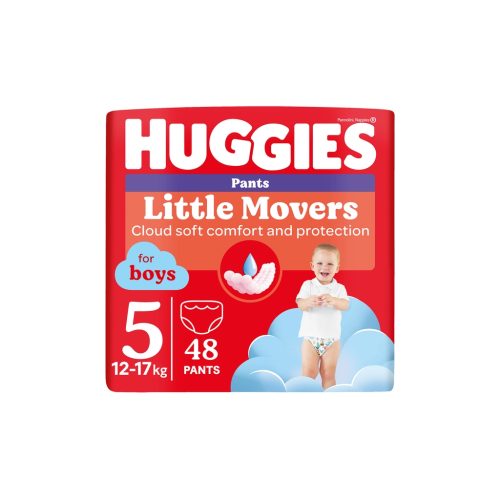 U0486998_main Підгузки Huggies Little Movers/Pants 5 (12-17 кг) для хлопчиків 48 шт (5029053547619)