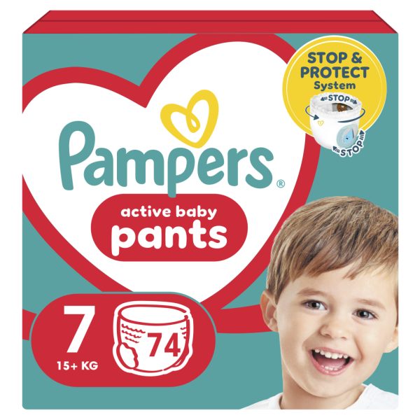 U0542772_main Підгузки Pampers трусики Pants Giant Розмір 7 (17+ кг) 74 шт. (8006540069622)