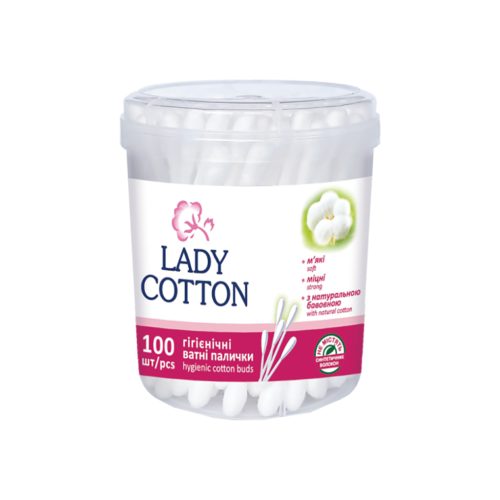 U0662995_main Ватні палички Lady Cotton в банці 100 шт. (4823071607581)