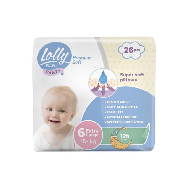 U0676758_main Підгузки Lolly Premium Soft Extra Large 6 (15+ кг) 26 шт (4820174981013)