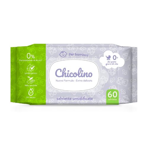 U0751189_main Дитячі вологі серветки Chicolino з перших днів життя 60 шт (4823098411765)