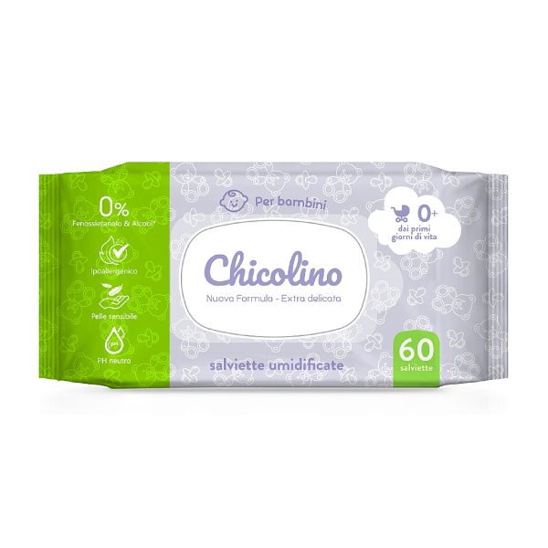 U0751189_main Дитячі вологі серветки Chicolino з перших днів життя 60 шт (4823098411765)