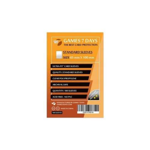 U0762143_main Протектор для карт Games 7 Days 65 х 100 мм, Magnum, 100 шт (STANDART) (GSD-016510)