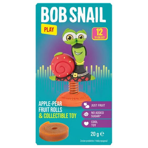 Цукерка Bob Snail Равлик Боб набір Яблуко-груша з іграшкою 51 г (4820219342748)
