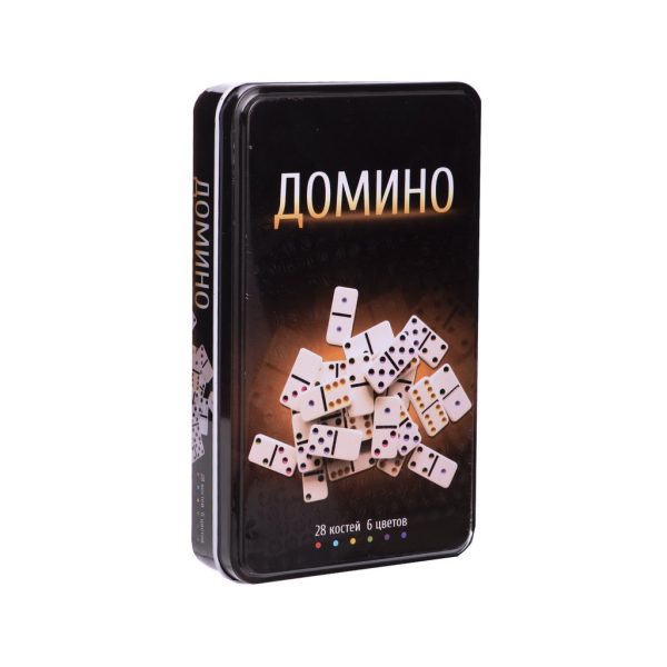 U0776933_3main Настільна гра Johnshen Sports Доміно (у металевій коробці) (IG-3974)