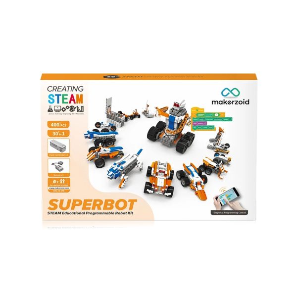 U0783952_2main Конструктор Makerzoid Superbot Educational Building Blocks (MKZ-ID-SPB)