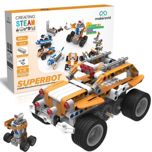 U0783952_4main Конструктор Makerzoid Superbot Educational Building Blocks (MKZ-ID-SPB)