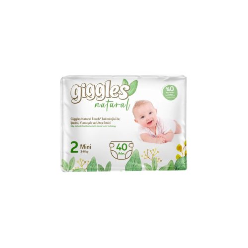 U0814095_main Підгузки Giggles Natural 2 Mini 3-6 кг 40 шт (8680131206384)