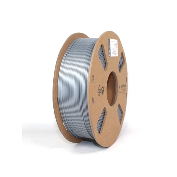 U0814771_main Пластик для 3D-принтера Gembird PLA+, 1.75 мм, 1 kg, silver (3DP-PLA+1.75-02-S)