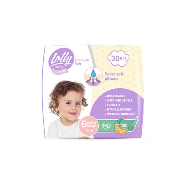 U0839802_main Підгузки Lolly Premium Soft 6 (16+ кг) 30 шт (4820174981068)