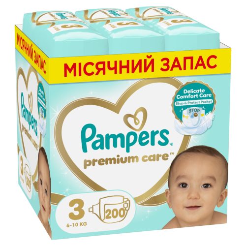 U0844407_main Підгузки Pampers Premium Care Midi Розмір 3 (6-10 кг) 200 шт (8006540855898)