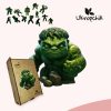 Пазл Ukropchik дерев'яний Супергерой Халк size - M в коробці з набором-рамкою (Hulk Superhero A4)