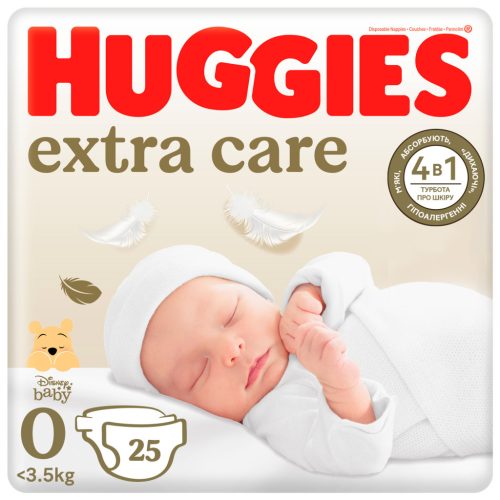 U0846402_main Підгузки Huggies Extra Care 0 (< 3,5 кг) 25шт (5029053548647)