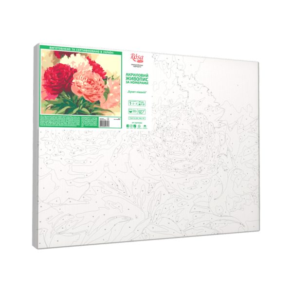 U0851480_2main Картина по номерам Rosa Start Букет півоній 35 х 45 см (4823098526117)