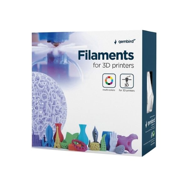 Пластик для 3D-принтера Gembird PETG, 1.75 мм, black, 1 кг (3DP-PETG1.75-01-BK)