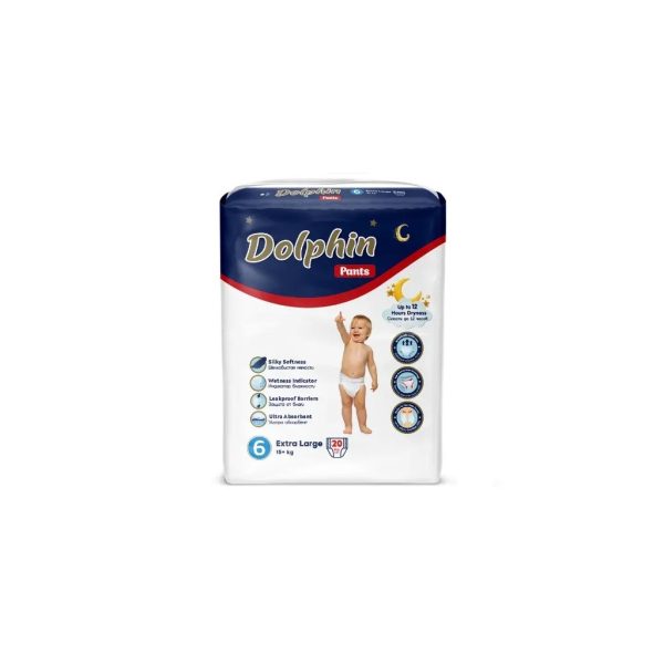 U0881533_main Підгузки Dolphin Dolphin 6 Exta large 15+ кг 20 шт (8680131207251)