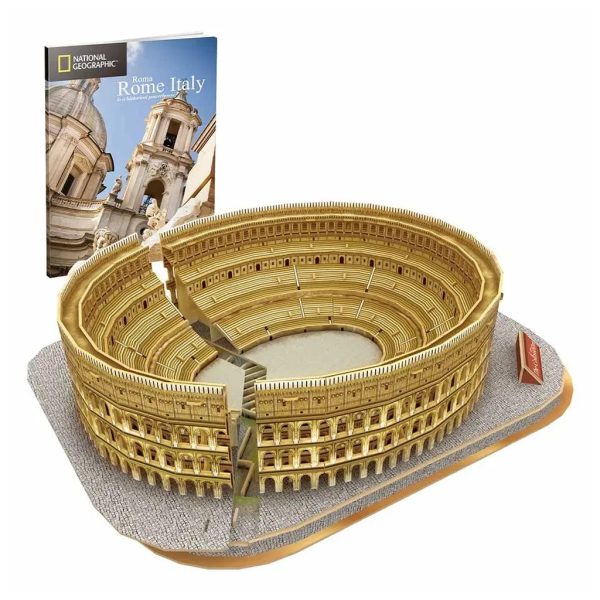U0883212_2main Пазл Cubic Fun Тривимірна головоломка-конструктор National Geographic Колізей (DS0976h)