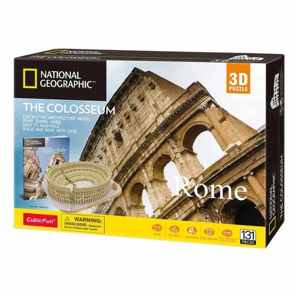 U0883212_main Пазл Cubic Fun Тривимірна головоломка-конструктор National Geographic Колізей (DS0976h)