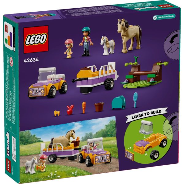 Конструктор LEGO Friends Причіп для коня й поні 105 деталей (42634)