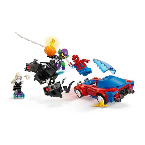 Конструктор LEGO Super Heroes Автомобіль для перегонів Людини-Павука й Зелений Гоблін з отрутою Венома 227 детале (76279)