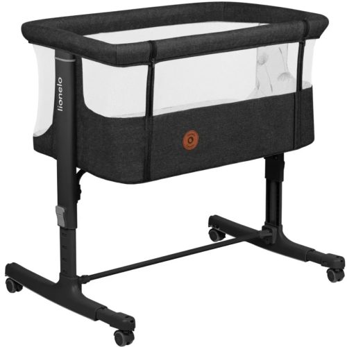 U0902080_main Ліжечко Lionelo приставне Aurora Grey Graphit (LO-AURORA GREY GRAPHITE)