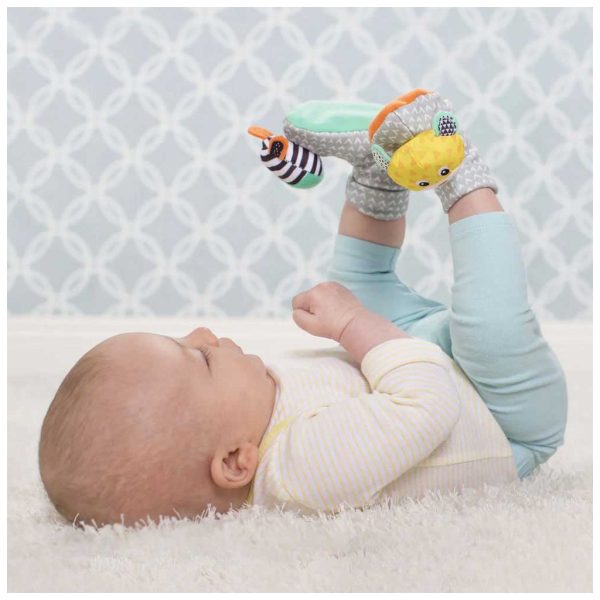 U0926477_2main Розвиваюча іграшка Infantino Шкарпетки брязкальця Зебра та тигр (206893I)