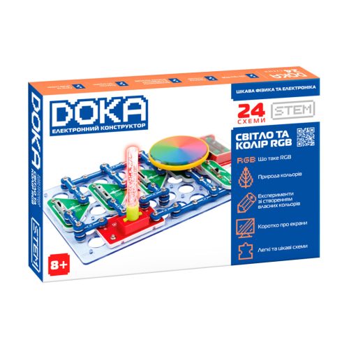 U0933938_main Конструктор DOKA електронний Світло та колір RGB (D70700)