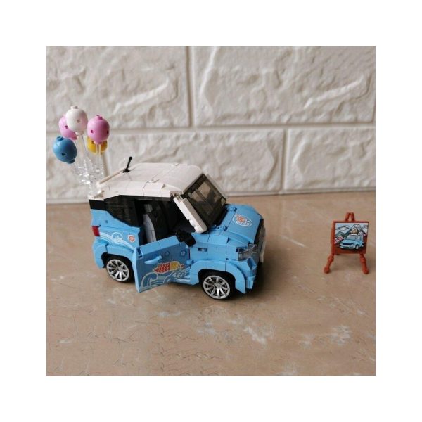 Конструктор LOZ mini Автомобіль MINI блакитний (1131)