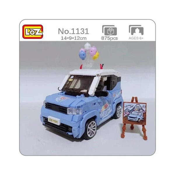 Конструктор LOZ mini Автомобіль MINI блакитний (1131)