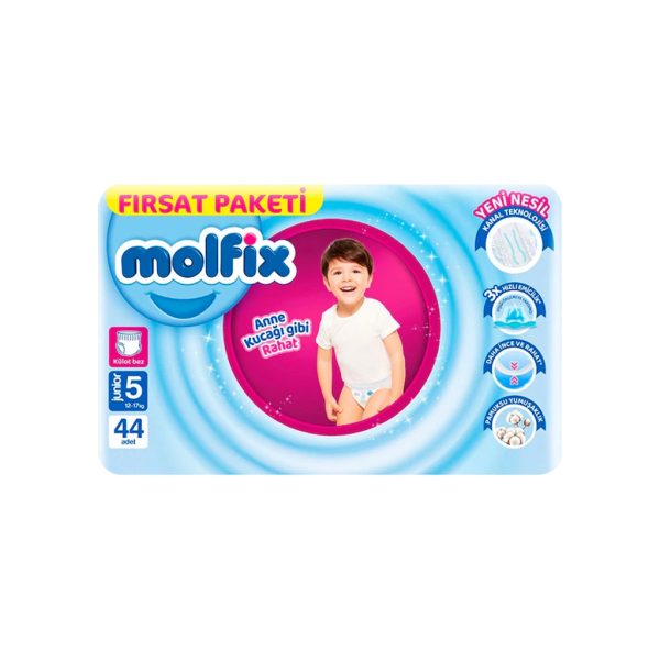 U0947190_main Підгузки Molfix Трусики 5 junior 12-17 кг 44 шт (8690536833276)
