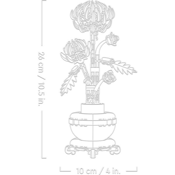 U0952712_5main Конструктор LEGO Icons Хризантема 278 деталей (10368)