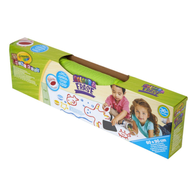 U0975276_big Набір для творчості Crayola Mini Kids Багаторазовий килимок для малювання, з фарбами (81-1528)