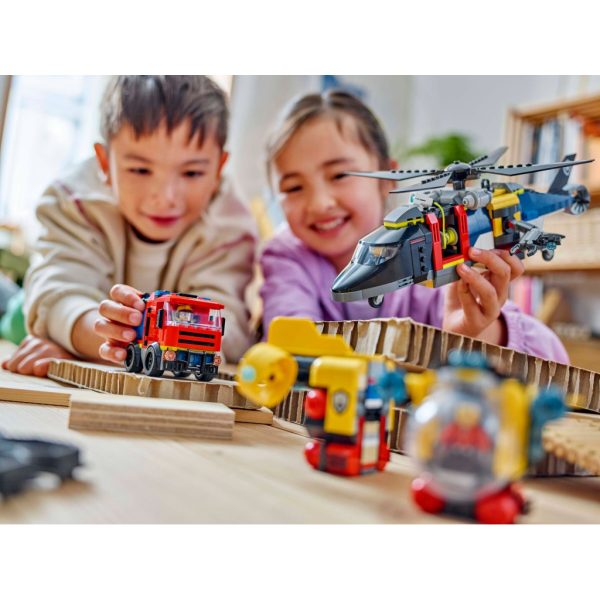 Конструктор LEGO City Ремікс вертольотів, пожежних машин і підводних човнів (60462)