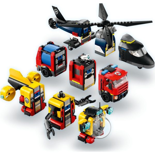 Конструктор LEGO City Ремікс вертольотів, пожежних машин і підводних човнів (60462)